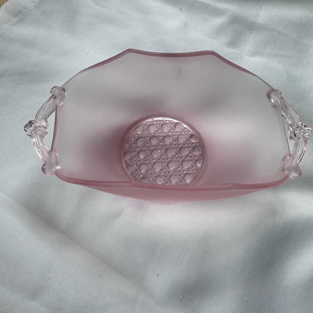 Lancaster Pink Depression Glass Bowl